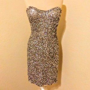 Vintage y2k Camille La Vie sequin Marilyn Monroe sweetheart party  pinup dress